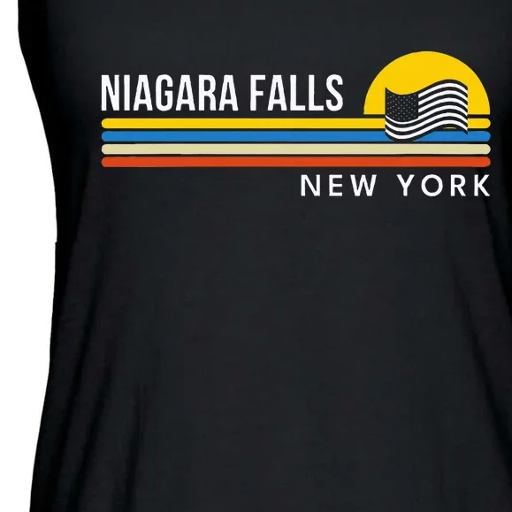 Niagara Falls New York Souvenir Ladies Essential Flowy Tank