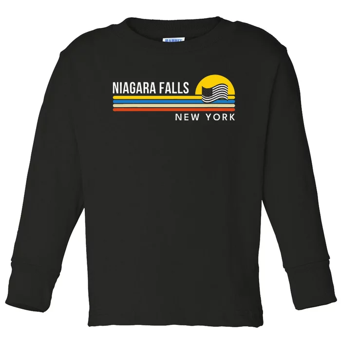 Niagara Falls New York Souvenir Toddler Long Sleeve Shirt