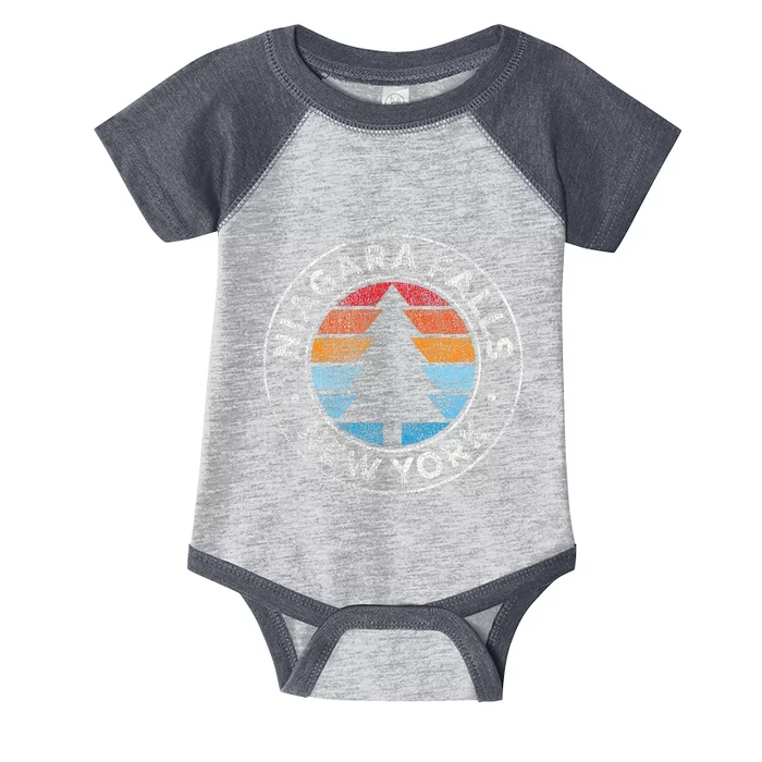 Niagara Falls New York Ny Vintage Graphic Retro 70s Infant Baby Jersey Bodysuit