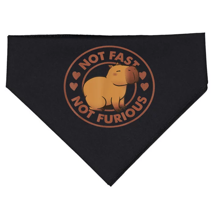 Not Fast Not Furious Capybara USA-Made Doggie Bandana