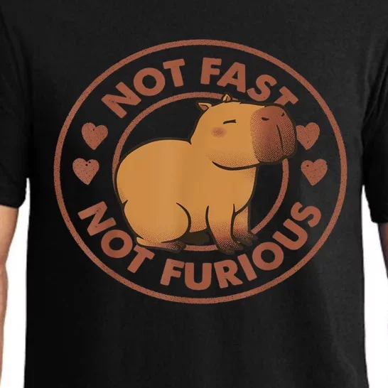 Not Fast Not Furious Capybara Pajama Set