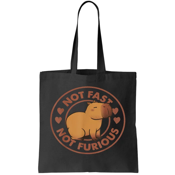 Not Fast Not Furious Capybara Tote Bag