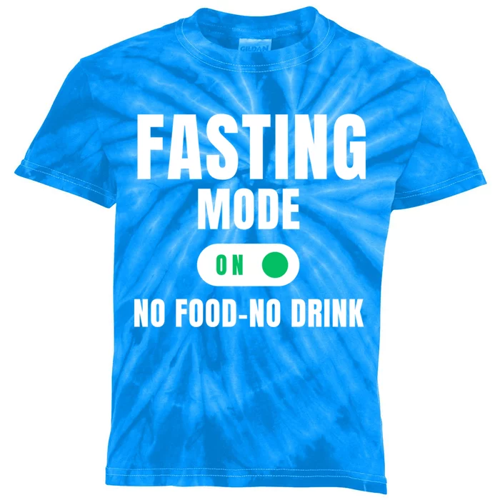 No Food No Fasting Mode On Gift Kids Tie-Dye T-Shirt