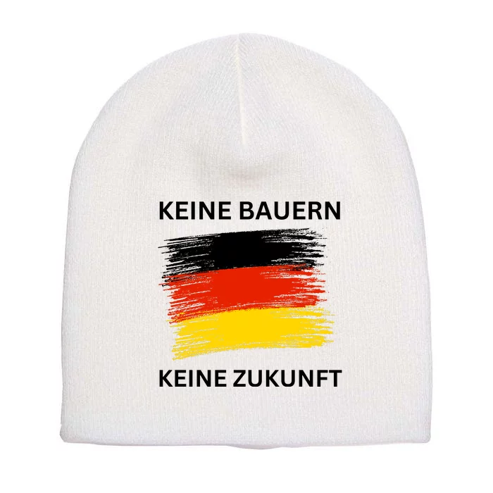 No Farmers No Future German Protest Short Acrylic Beanie