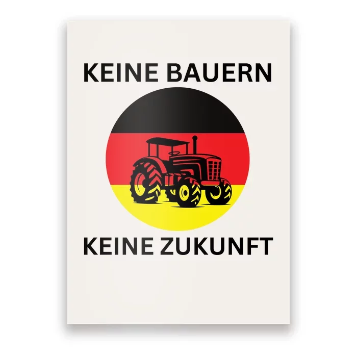 No Farmers No Future German Protest Poster