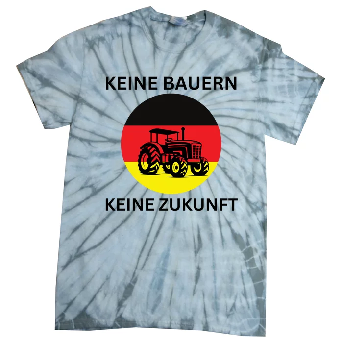 No Farmers No Future German Protest Tie-Dye T-Shirt