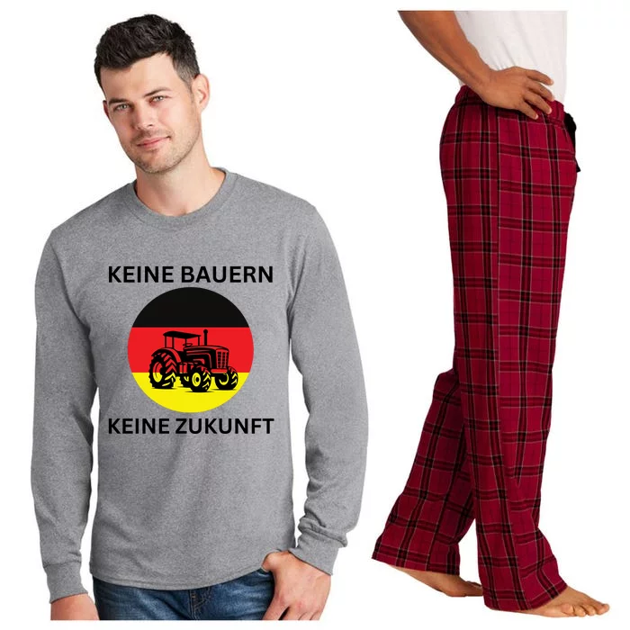 No Farmers No Future German Protest Long Sleeve Pajama Set