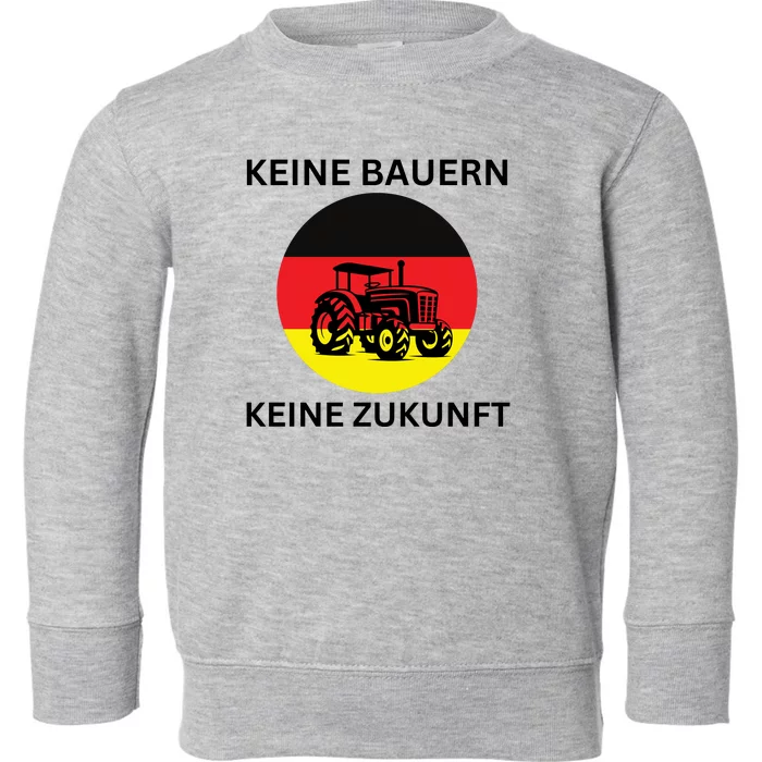 No Farmers No Future German Protest Toddler Sweatshirt