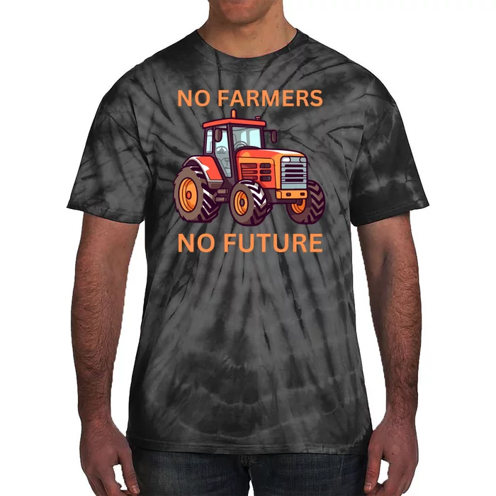 No Farmers No Future German Protest Tie-Dye T-Shirt