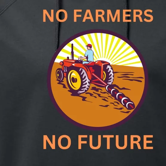 No Farmers No Future German Protest Performance Fleece Hoodie