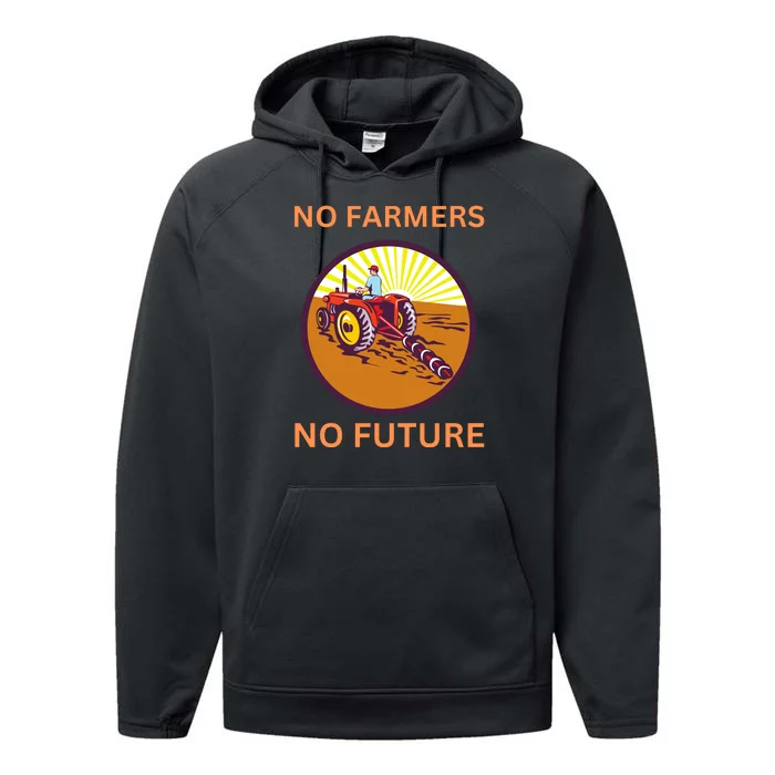 No Farmers No Future German Protest Performance Fleece Hoodie