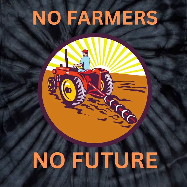 No Farmers No Future German Protest Tie-Dye T-Shirt