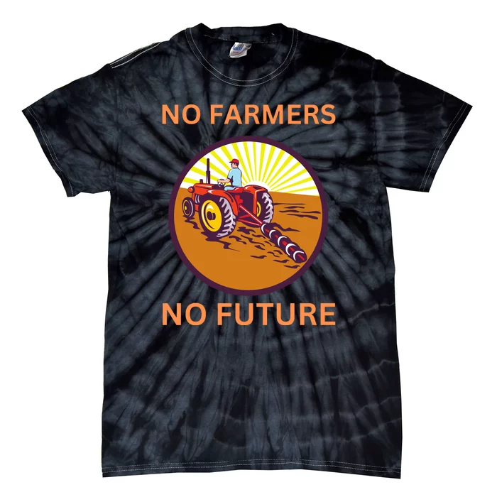 No Farmers No Future German Protest Tie-Dye T-Shirt