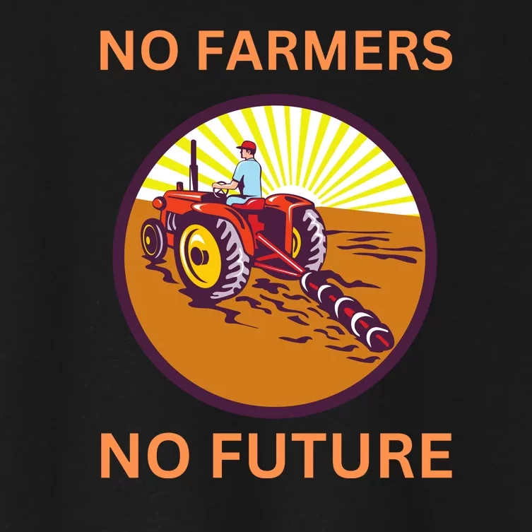 No Farmers No Future German Protest Women's Crop Top Tee