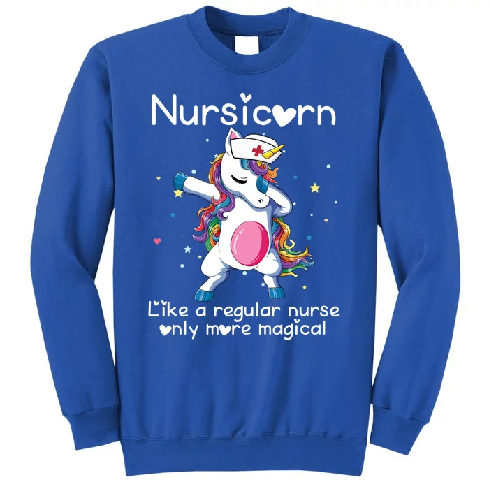 Nursicorn Funny Nurse Dabbing Unicorn Nursing Gift Sweatshirt