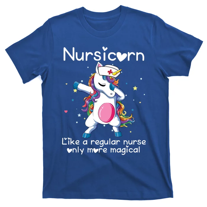 Nursicorn Funny Nurse Dabbing Unicorn Nursing Gift T-Shirt