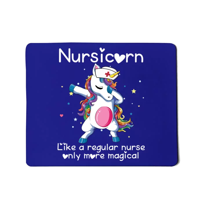 Nursicorn Funny Nurse Dabbing Unicorn Nursing Gift Mousepad