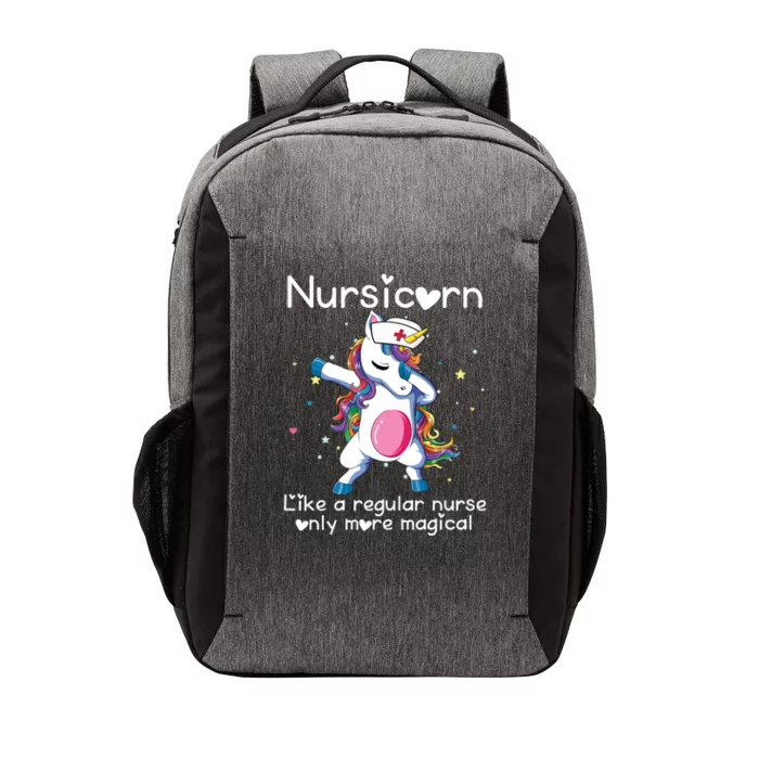 Nursicorn Funny Nurse Dabbing Unicorn Nursing Gift Vector Backpack