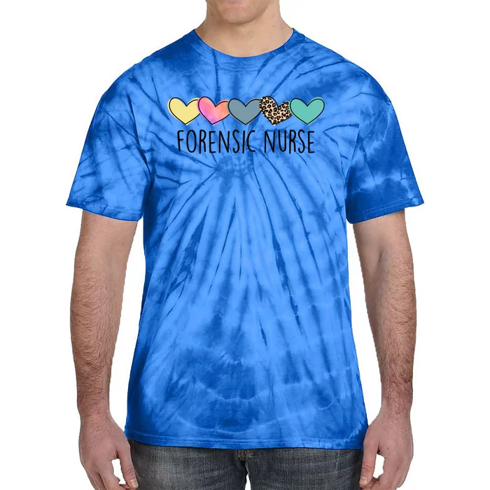 Novelty Forensic Nurse Life Heart Love Nurse Appreciation Gift Tie-Dye T-Shirt