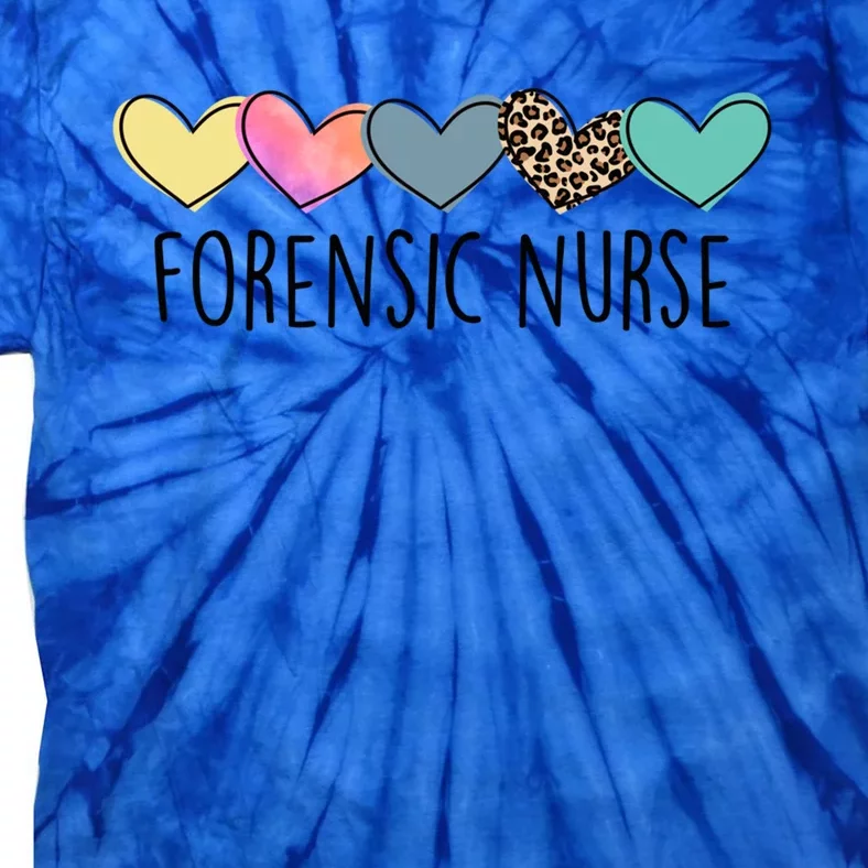 Novelty Forensic Nurse Life Heart Love Nurse Appreciation Gift Tie-Dye T-Shirt