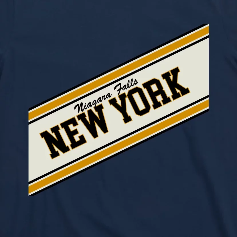 Niagara Falls New York Varsity Logo T-Shirt