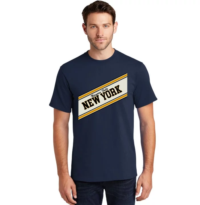 Niagara Falls New York Varsity Logo Tall T-Shirt