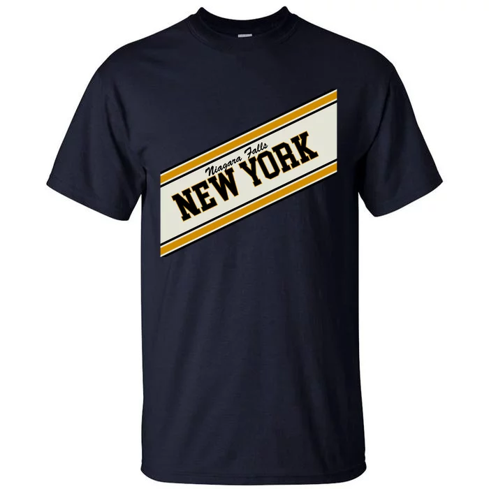 Niagara Falls New York Varsity Logo Tall T-Shirt