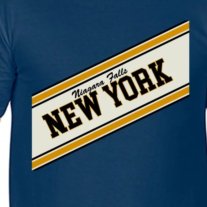 Niagara Falls New York Varsity Logo Comfort Colors T-Shirt