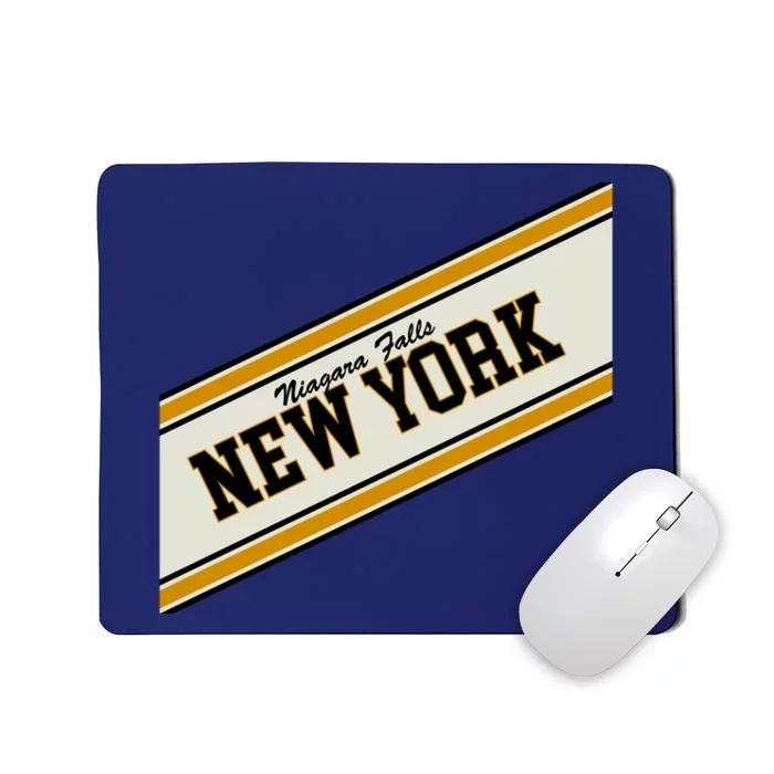 Niagara Falls New York Varsity Logo Mousepad