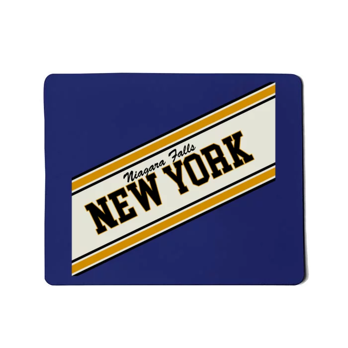 Niagara Falls New York Varsity Logo Mousepad