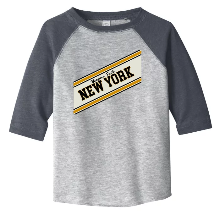 Niagara Falls New York Varsity Logo Toddler Fine Jersey T-Shirt