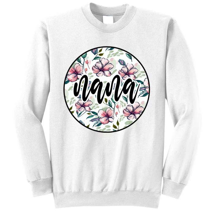 Nana Floral Nana Flowers Vintage Sweatshirt