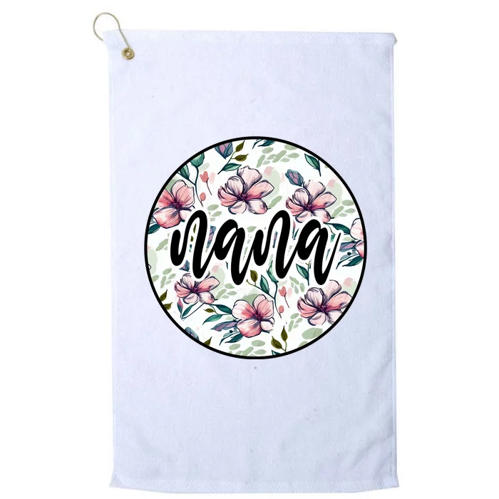 Nana Floral Nana Flowers Vintage Platinum Collection Golf Towel