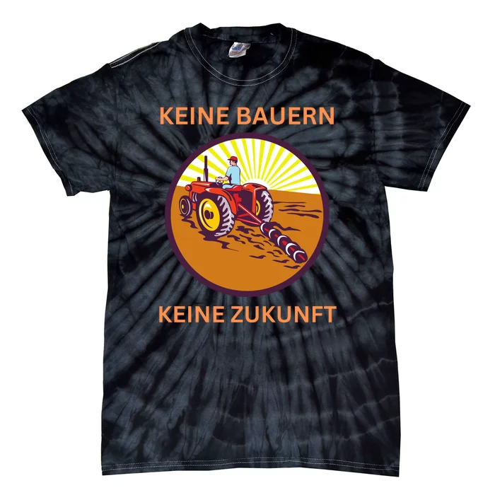 No Farmers No Future German Protest Tie-Dye T-Shirt