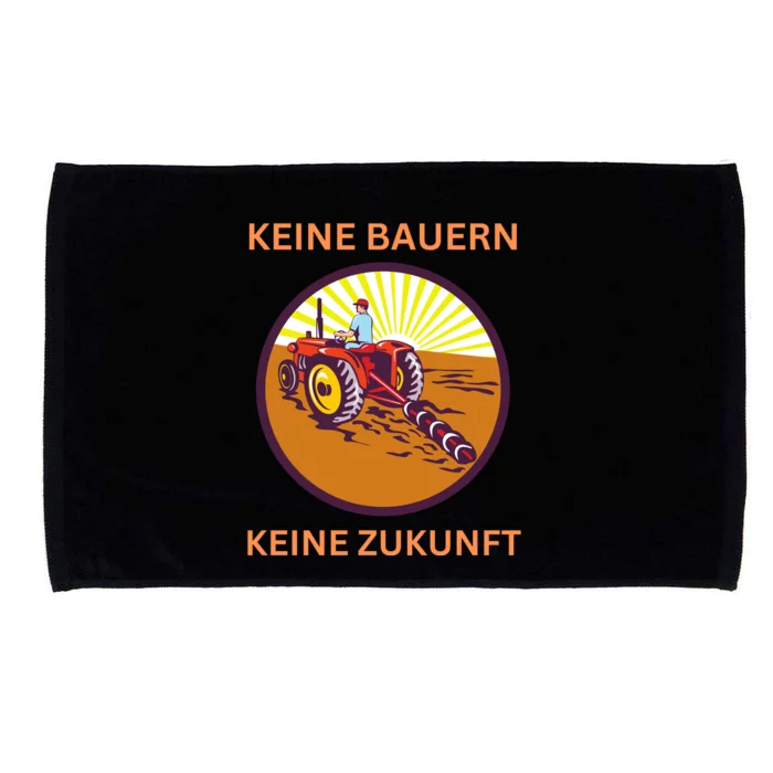 No Farmers No Future German Protest Microfiber Hand Towel