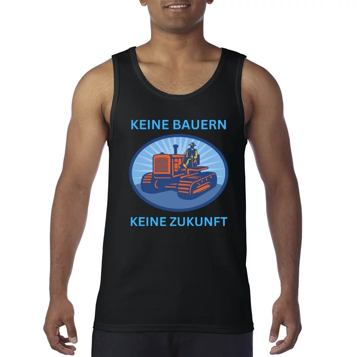 No Farmers No Future German Protest Tank Top