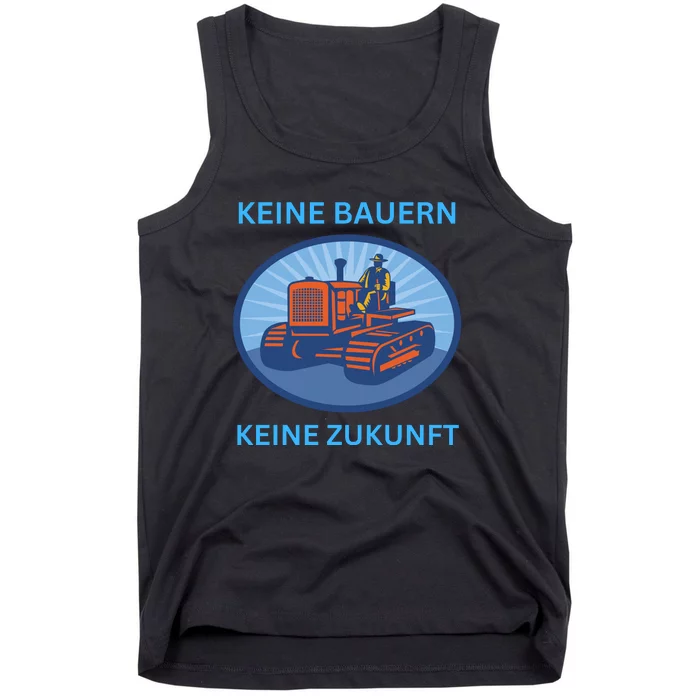 No Farmers No Future German Protest Tank Top