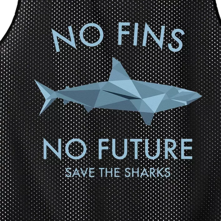 No Fins No Future protect the sharks Scuba Shark Safe Sharks Mesh Reversible Basketball Jersey Tank