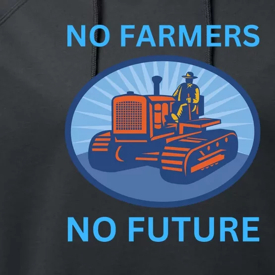 No Farmers No Future German Protest Performance Fleece Hoodie