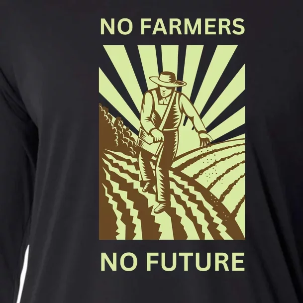 No Farmers No Future German Protest Cooling Performance Long Sleeve Crew