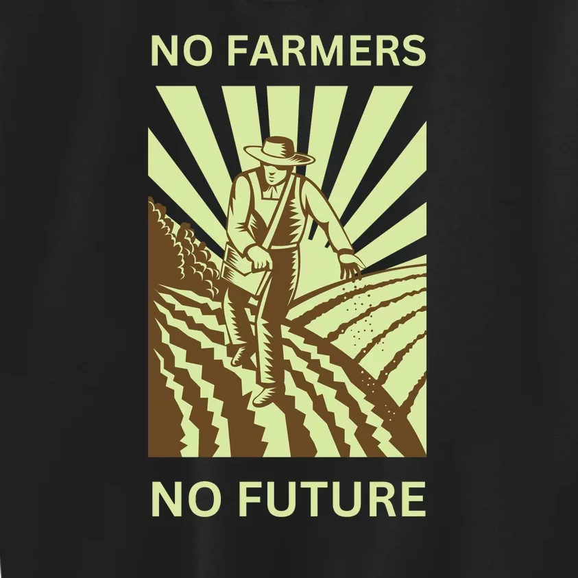 No Farmers No Future German Protest Kids Sweatshirt