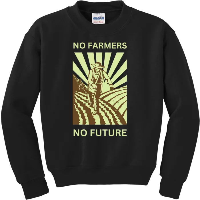 No Farmers No Future German Protest Kids Sweatshirt