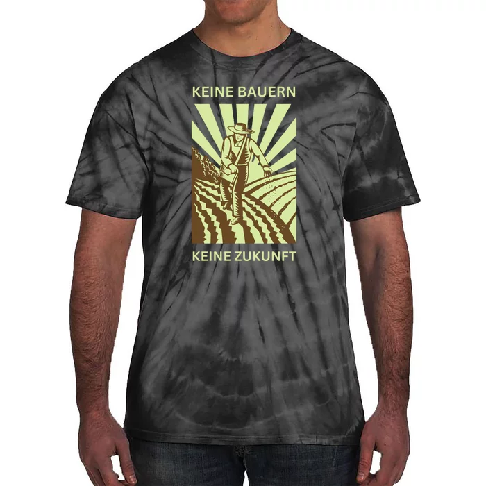 No Farmers No Future German Protest Tie-Dye T-Shirt