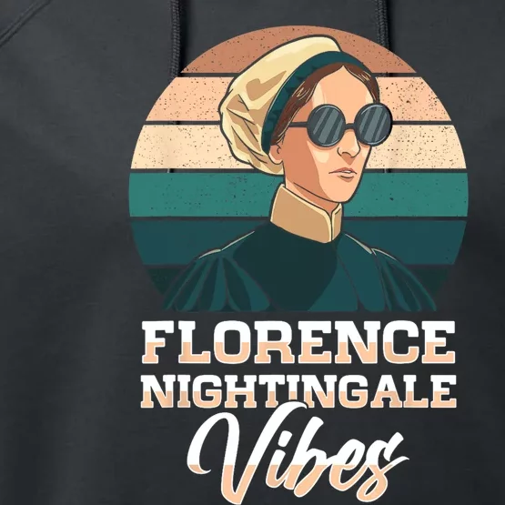 Nurse Florence Nightingale Medical Nursing Medicine Reformer Performance Fleece Hoodie