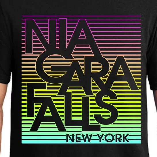 Niagara Falls New York Neon Pajama Set