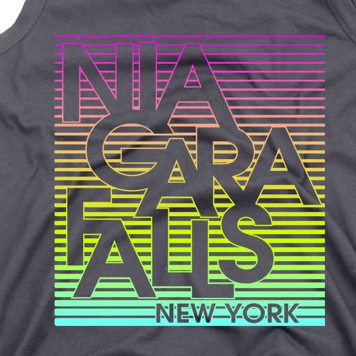 Niagara Falls New York Neon Tank Top