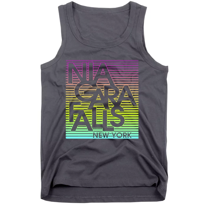 Niagara Falls New York Neon Tank Top