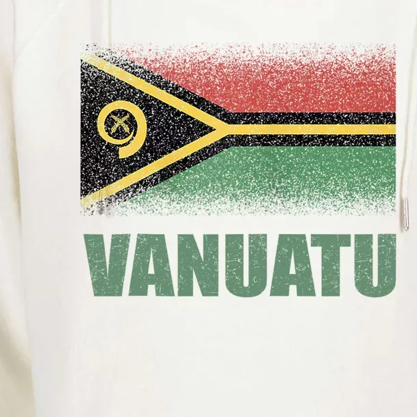 National Flag Of Vanuatu Souvenir Gift Womens Funnel Neck Pullover Hood