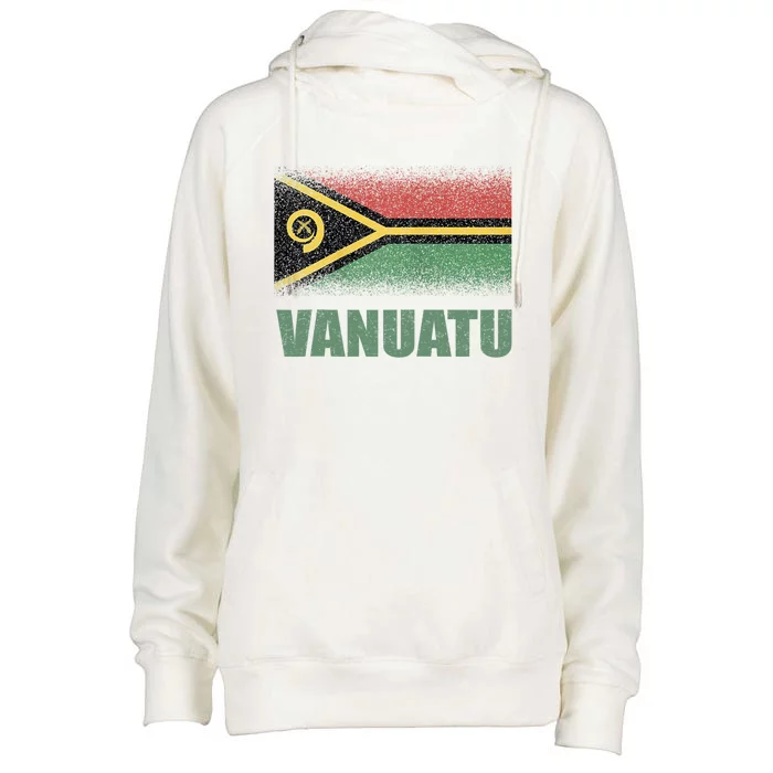 National Flag Of Vanuatu Souvenir Gift Womens Funnel Neck Pullover Hood