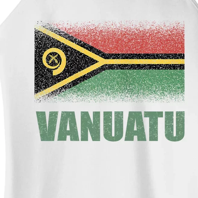 National Flag Of Vanuatu Souvenir Gift Women’s Perfect Tri Rocker Tank